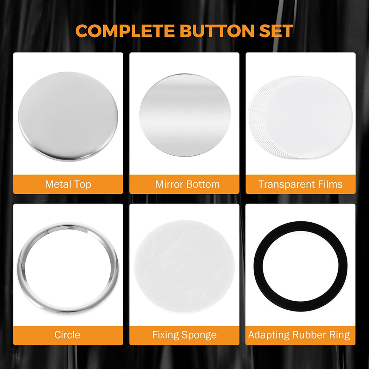 Blank Mirror Badge Button Part - Button Badge Blank ulasan dan harga