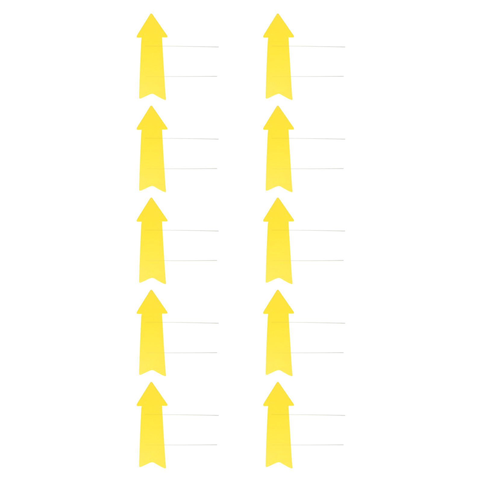 10Pcs Blank Yellow Arrow Signs - Yard Sign Blank ulasan dan harga