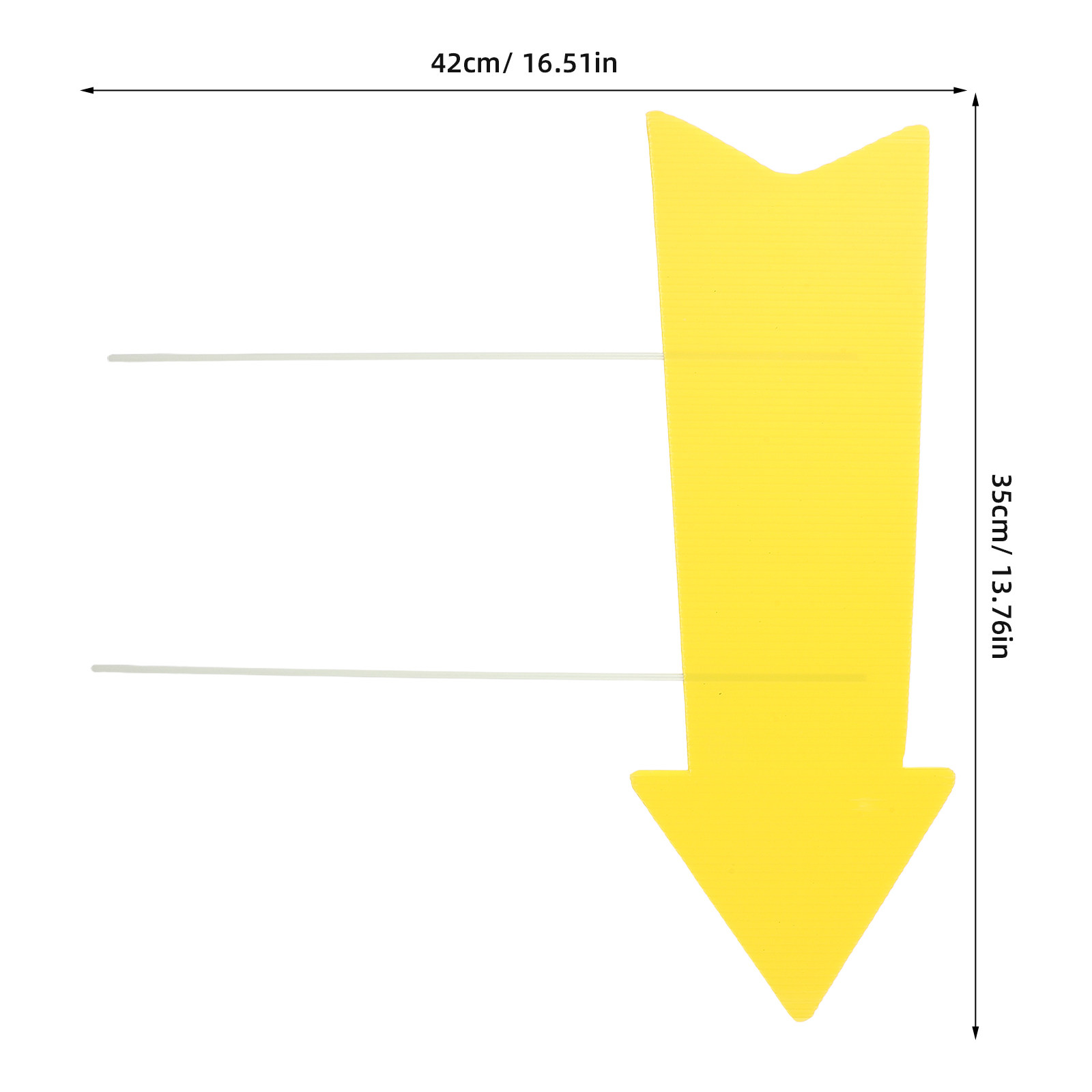 10Pcs Blank Yellow Arrow Signs - Yard Sign Blank ulasan dan harga