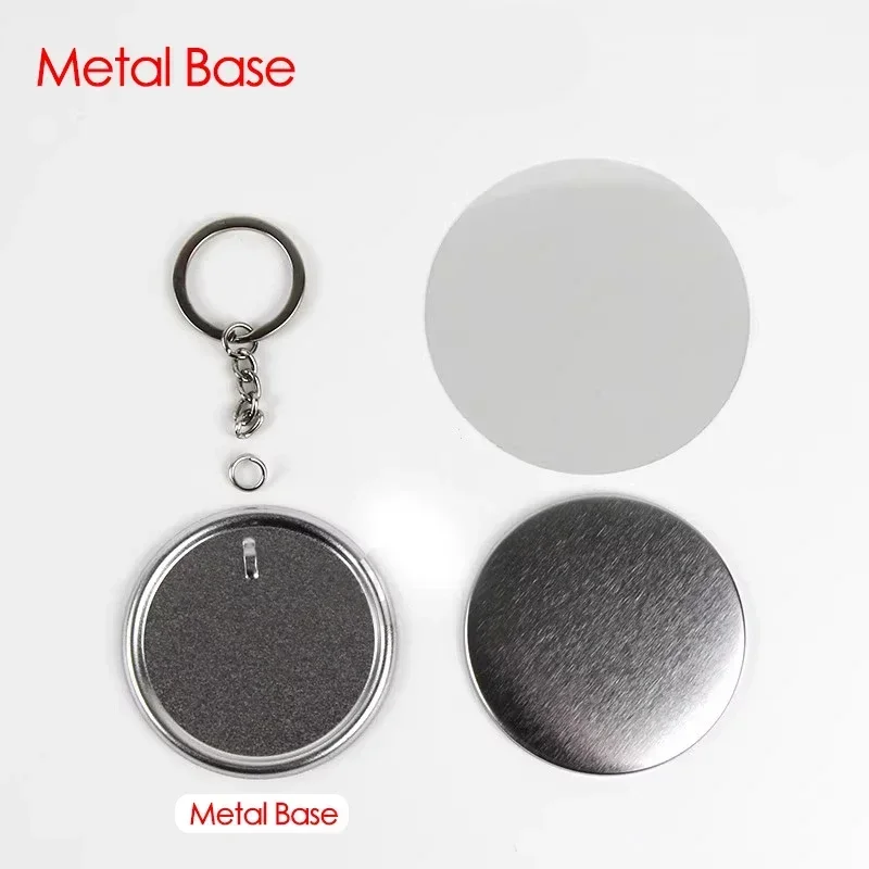 100PCS 44mm 58mm Keychains Bad - Button Badge Blank ulasan dan harga