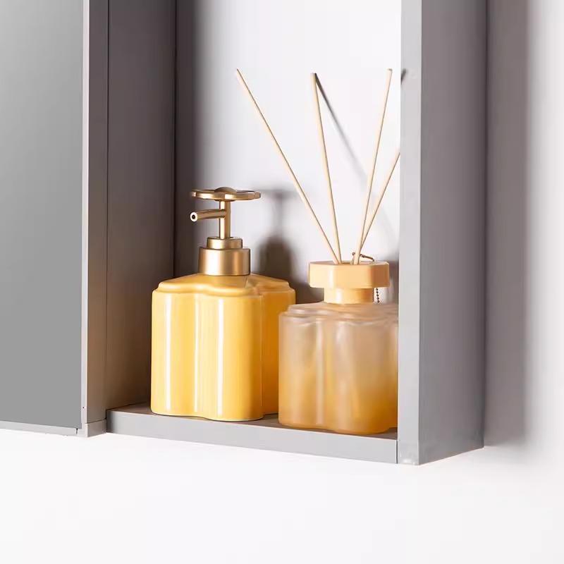 Modern Orange Floral Ceramic L - Water Bottle Blank ulasan dan harga