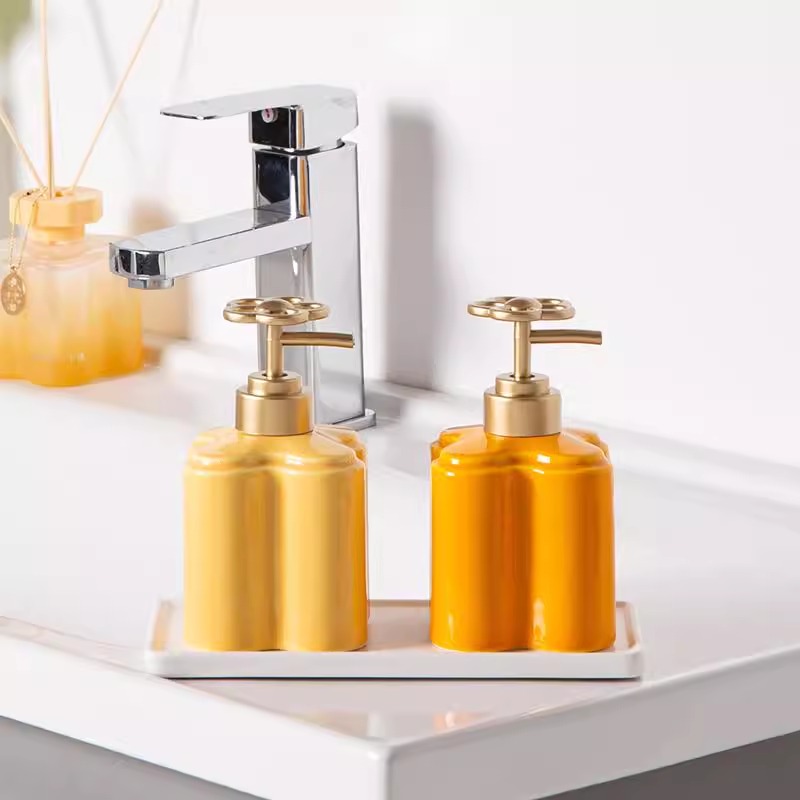 Modern Orange Floral Ceramic L - Water Bottle Blank ulasan dan harga