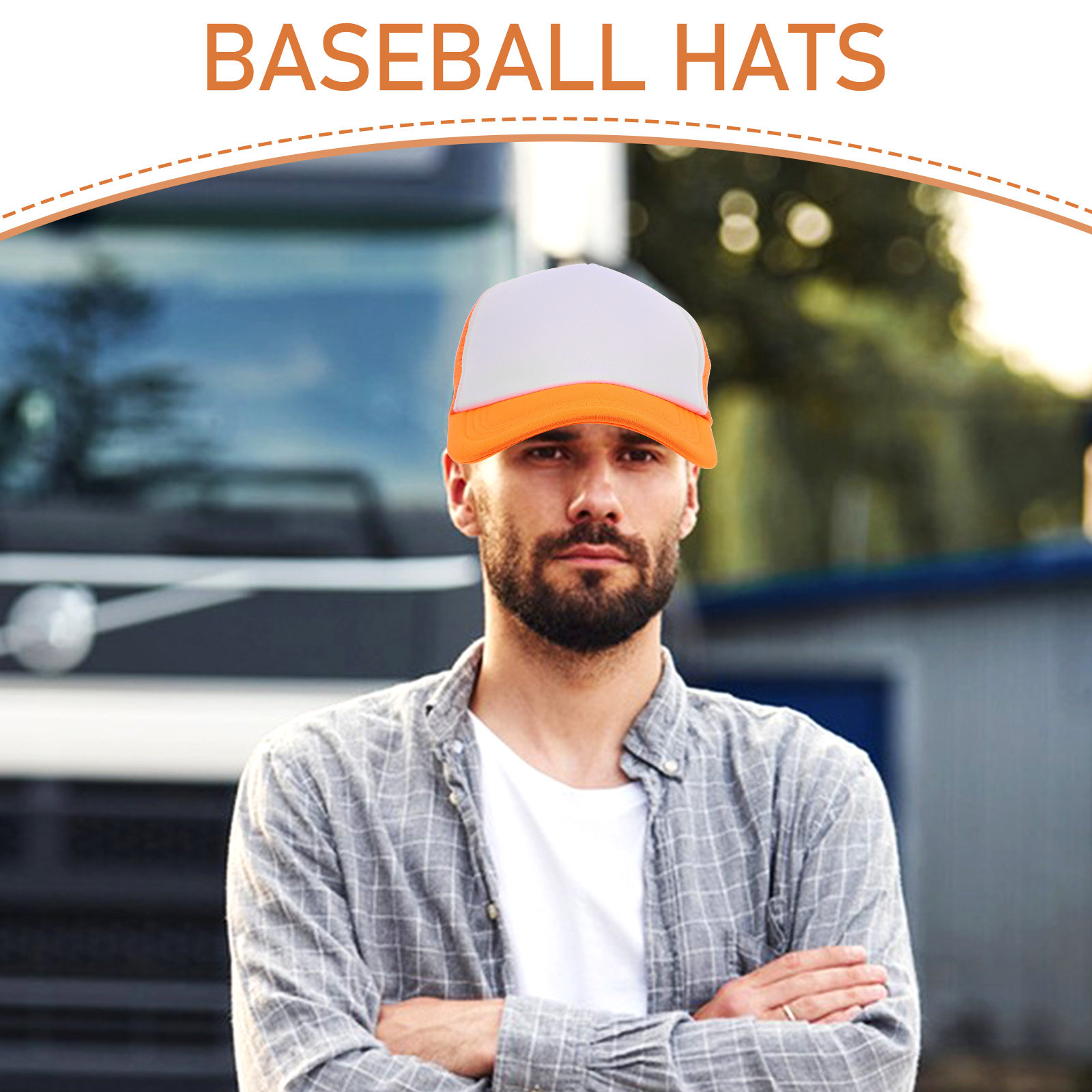 10Pcs Blank Mesh Baseball Caps - Hat Sublimation Blank ulasan dan harga