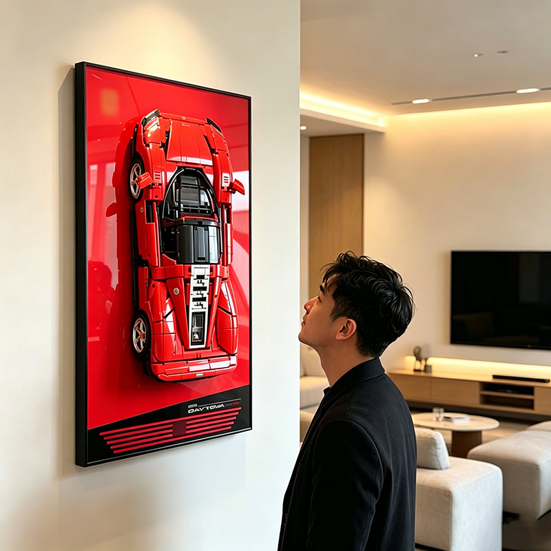 Wall‑Mount Frame Background Di - Metal Photo Panel ulasan dan harga