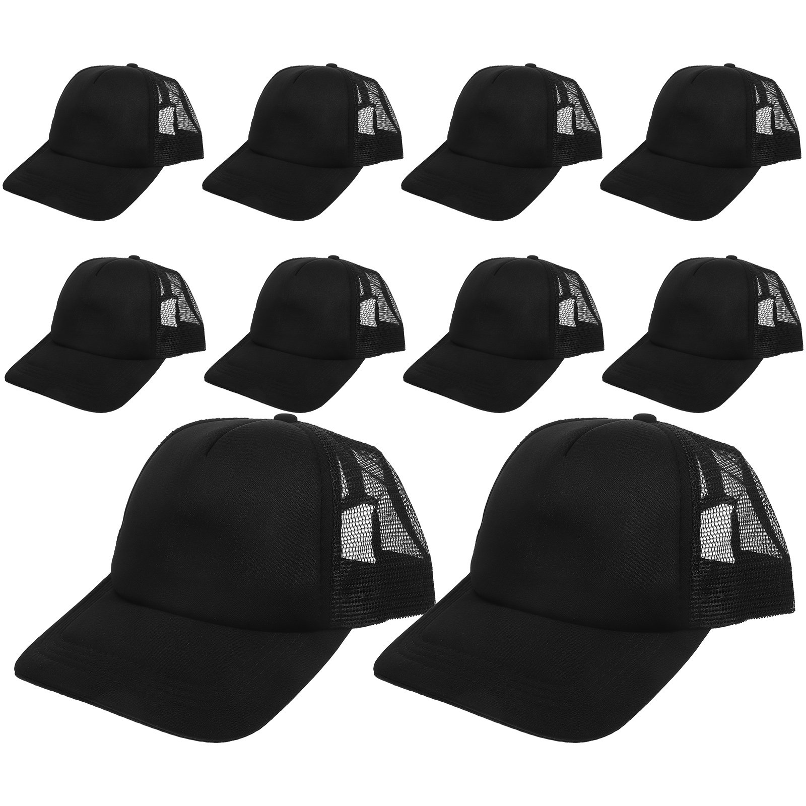 10Pcs Blank Mesh Baseball Hats - Hat Sublimation Blank ulasan dan harga