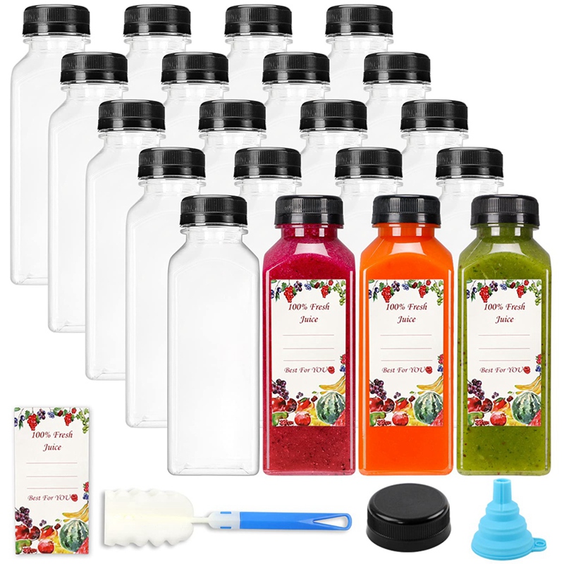 20Pcs 12Oz Empty Plastic Juice - Water Bottle Blank ulasan dan harga