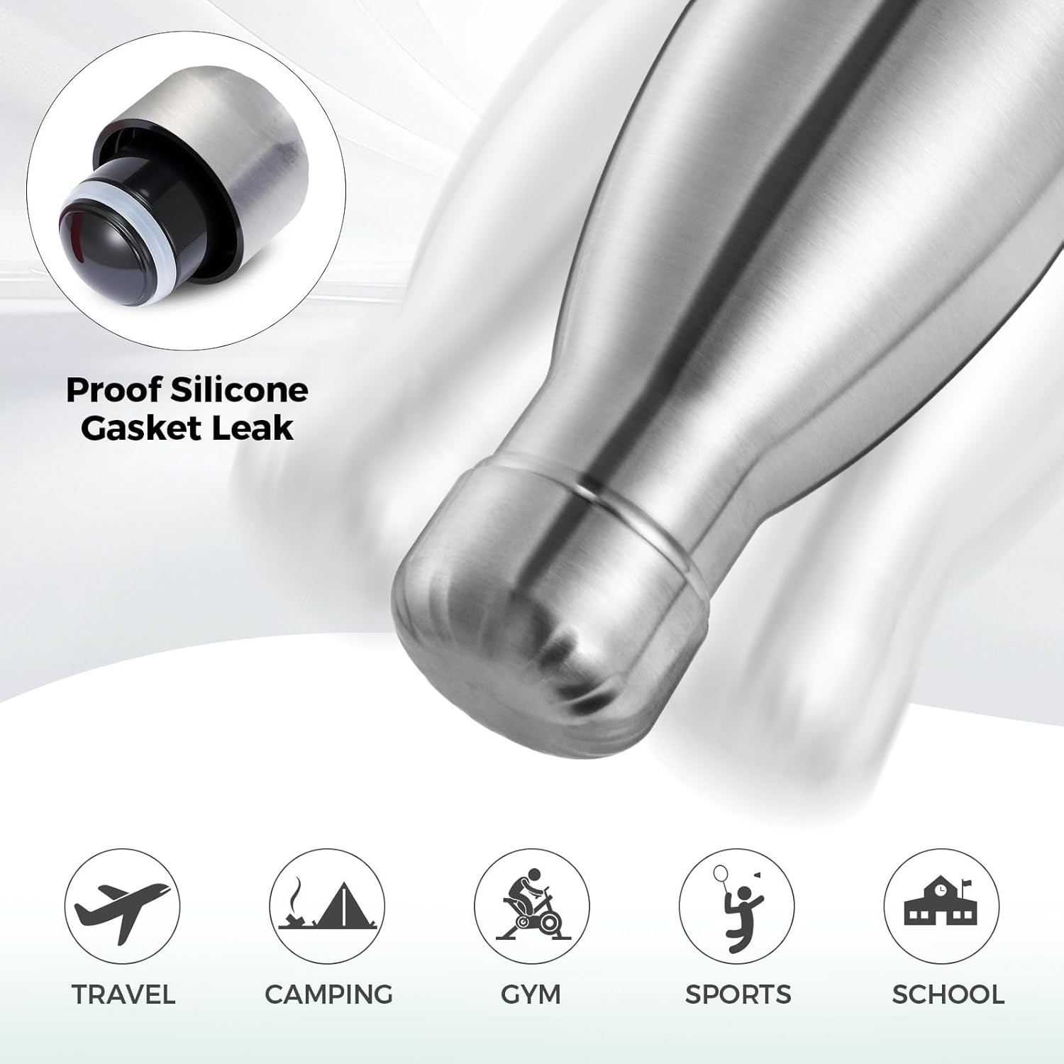 Outdoor Sport Double Wall Stai - Water Bottle Blank ulasan dan harga