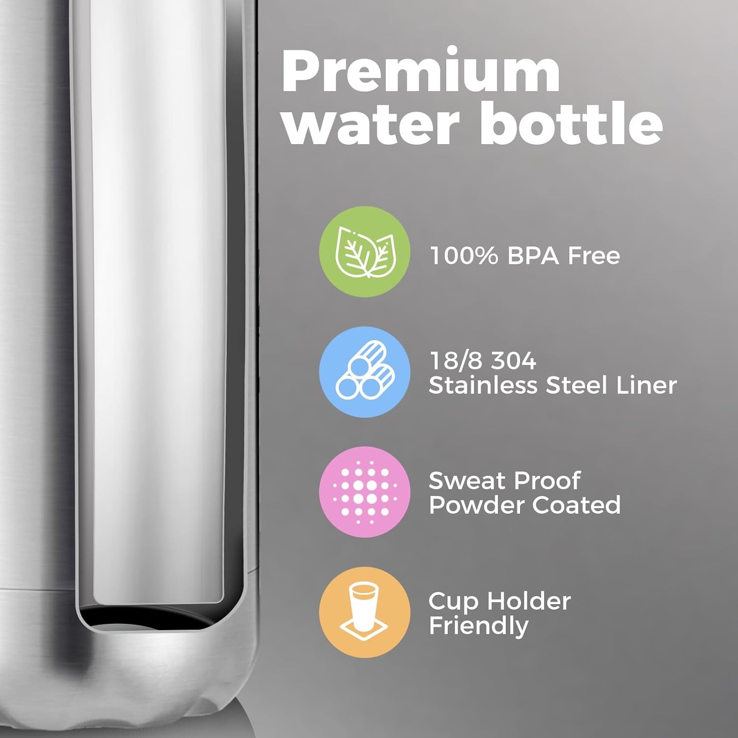 Outdoor Sport Double Wall Stai - Water Bottle Blank ulasan dan harga
