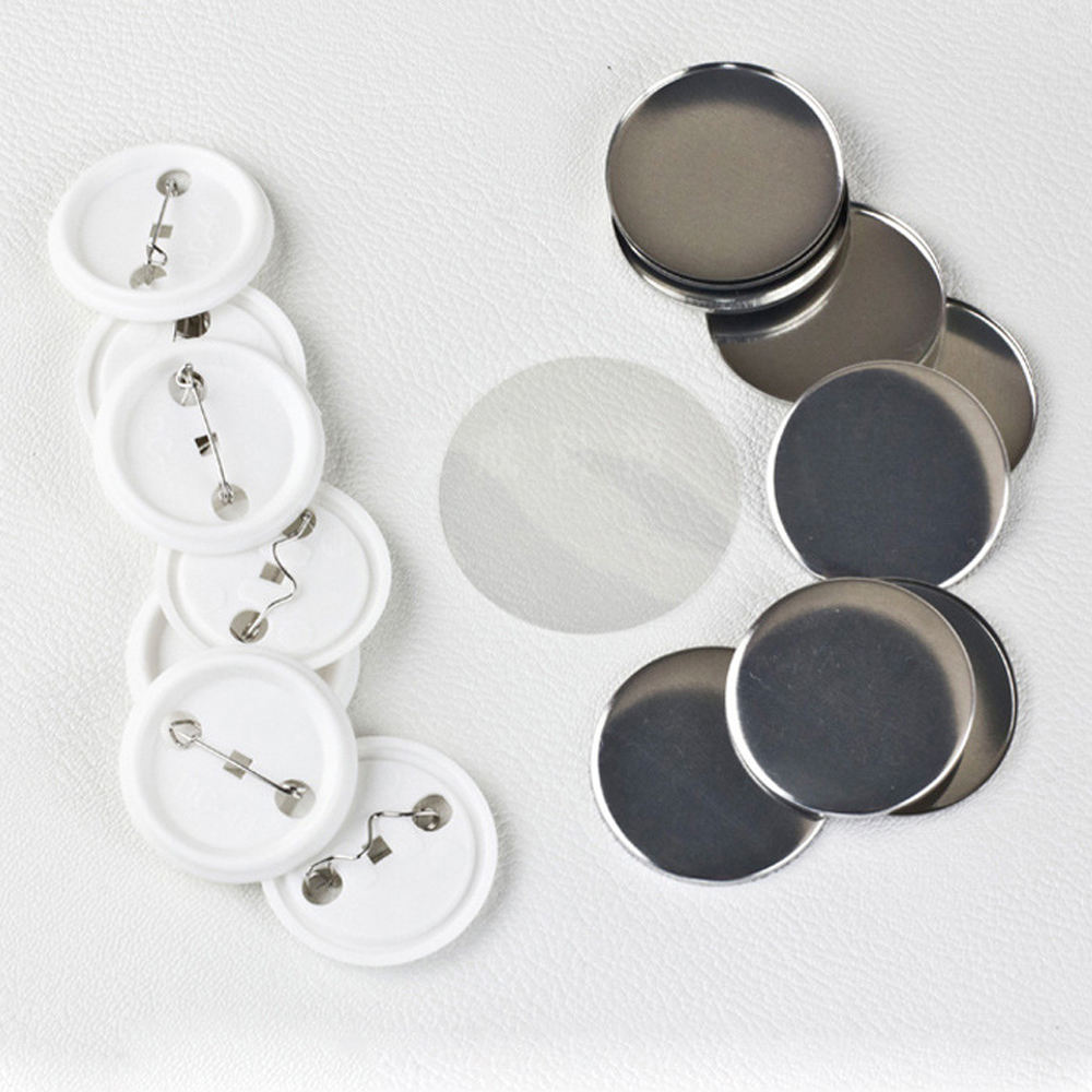 100Pcs/set Plastic Blank Badge - Button Badge Blank ulasan dan harga