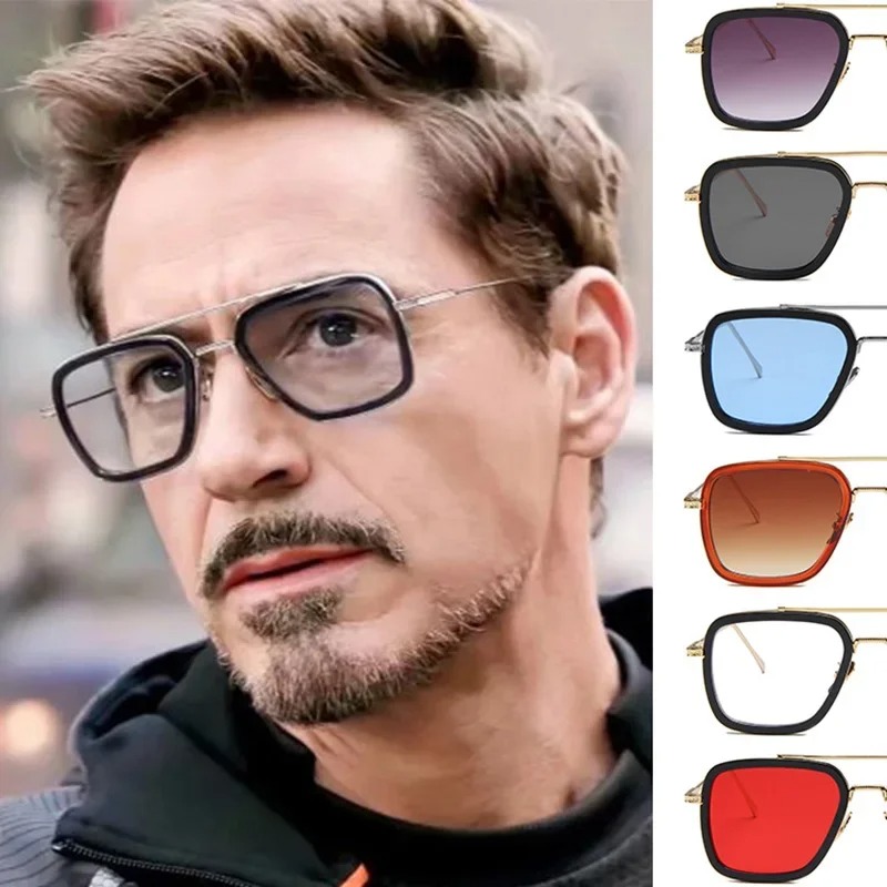 Steam Punk Tony Stark Sunglass - Metal Photo Panel ulasan dan harga